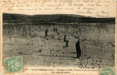 Lac de Chalin - Travaux de 1904 Une allée de pilotis