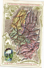 Jura - Les Départementes carte