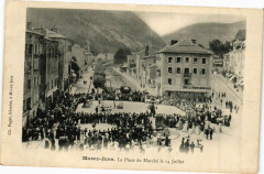 Morez - La Place du Marché le 14 Juillet