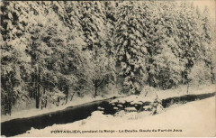 Pontalier pendant la Neige ,Route du Fort de Joux France -
													25 Doubs
												