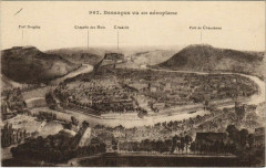Besancon vu en aeroplane France à Besançon