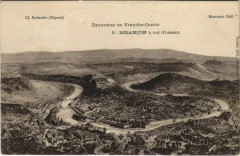 Besancon a vol d'oiseau France à Besançon