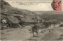 Besancon Le Doubs et le Pont de Chemin de Fer France à Besançon