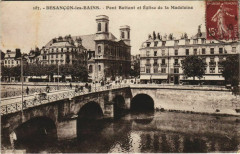 Besancon Pont Battant et Eglise de la Madeleine France à Besançon