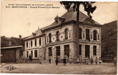 Carte postale ancienne Ecole Phisalix et Mairie
                                                                     à Mouthier-Haute-Pierre
                                