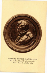 Georges Cuvier Naturaliste - né a Montbeliard le 23 Aout 1769 Mort à Montbéliard