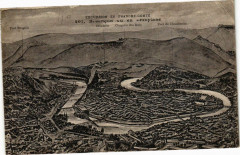Excursion en Franche-Comté - Besancon - vu en aéroplane à Besançon