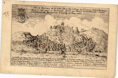 Plan & Pourtraict de la noble Cité & Chastellerye de ..