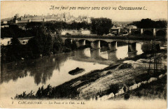 Carcassonne Les Ponts et la Cite France à Carcassonne