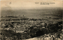 Hérault - Cette, Vue d'ensemble - Les Jetées, la Mer