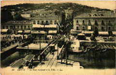 Cette - Le Pont National et la Ville