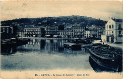 Cette - Le Canal de Beaucaire - Quai de Bosc -
													34 Hérault
												