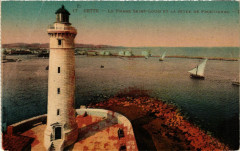 Cette - Le Phare Saint-Louis et la Jetée Frontignac