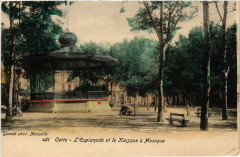 Cette - L'Esplanade et le Kiosque á Musique -
													34 Hérault
												