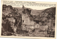 Corges du Tarn - Castelbouc - Les Ruines du Cháteau ....
