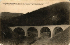 Viaduc de l'Andorge en 4 arches de 25 métres d'ouvecture haut.30m