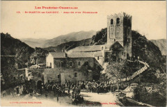 Saint-Martin-de-Canigou Arrivée d'n Pélérinage