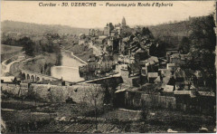 Uzerche Panorama pris route d'Eyburie France à Uzerche
