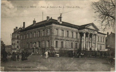 Brive Palais de Justice et Rue de l'Hotel de Ville France
