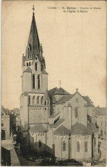 Carte postale ancienne Clocher et Abside de l'Eglise Saint-Martin
                                                                     à Brive-la-Gaillarde
                                