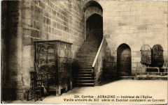 Aubazine - Interieur de l'Eglise - Vieille Armoire - Escalier