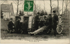 La Courtine Camp, Tir des Pieces 75 France à La Courtine