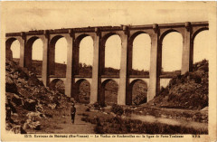 Env. de Bersac (Hte-Vienne) - Le Viaduc de Rocherolles sur -
													87 Haute Vienne
												