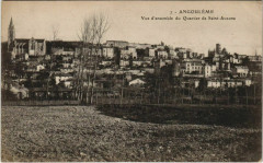 Angouleme- vue d'ensemble du Quartier de Saint-Ausone France à Angoulême