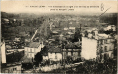 Angouleme - Vue d'ensemble de la ligne et de la route de Bordeaux à Angoulême