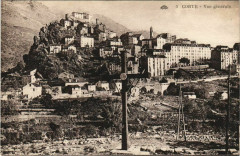 Corte vue generale Corsica à Corte