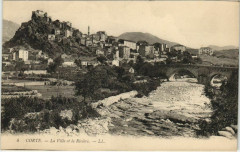 Corte La Vile et la Riviere Corsica à Corte