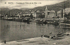 Bastia Panorama du Port et de la Ville Corsica à Bastia