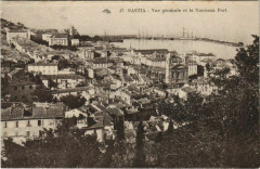 Bastia vue generale et le Nouveau Port Corsica à Bastia