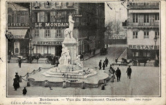 Bordeaux - Allées de Tourny (monument Gambetta) à Bordeaux