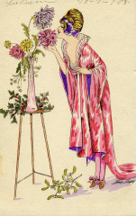 Xavier Sager Woman with flowers
