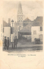 Maure De Bretagne Le Marche Et Eglise