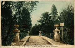 Le Pont des Iles au Bois de Vincennes à Paris