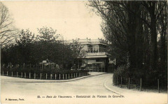 Bois de Vincennes - Restaurant du Plateau de Gravelle à Paris 12e
