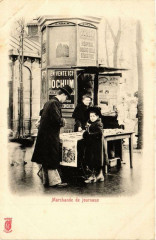 Carte postale ancienne Paris Petits Metiers la marchande de journaux
                                                                     à Paris
                                