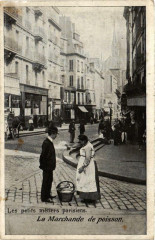 Carte postale ancienne Paris Les Petits métiers parisiens. La Marchande de poissons
                                                                     à Paris
                                