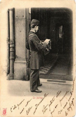 Carte postale ancienne Paris Le facteur
                                                                     à Paris
                                