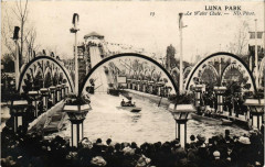 Carte postale ancienne Luna Park - Le Water Chute
                                                                     à Paris 17e
                                