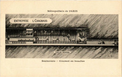 Carte postale ancienne Métropolitain de Paris Souterrain Courant en bouclier Chagnaud
                                                                     à Paris
                                