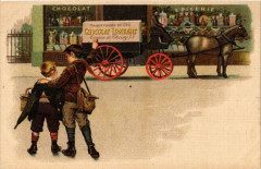 Carte postale ancienne Chocolat Lombart - Avenue de Choisy
                                                                     à Paris 13e
                                