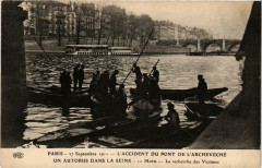 Paris L'Accident du Pont de l'Archeveché La recherche à Paris