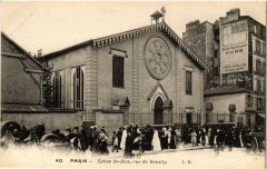 Carte postale ancienne Eglise Saint-Eloi - Rue de Reuilly
                                                                     à Paris 12e
                                