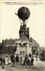 Monument élevé par Souscription Publique à la Mémoire des Aéronautes du Siège de Paris à Paris 17e