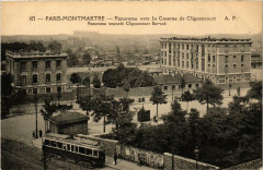 Montmartre - Panorama vers la Caserne de Clignancourt à Paris 18e