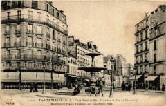Place Rambouillet - Fontaine et Rue de Charenton à Paris 12e