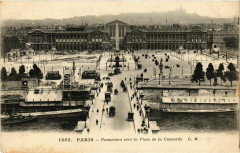 Paris 8e Panorama vers la Place de la Concorde ed. C.M à Paris 8e